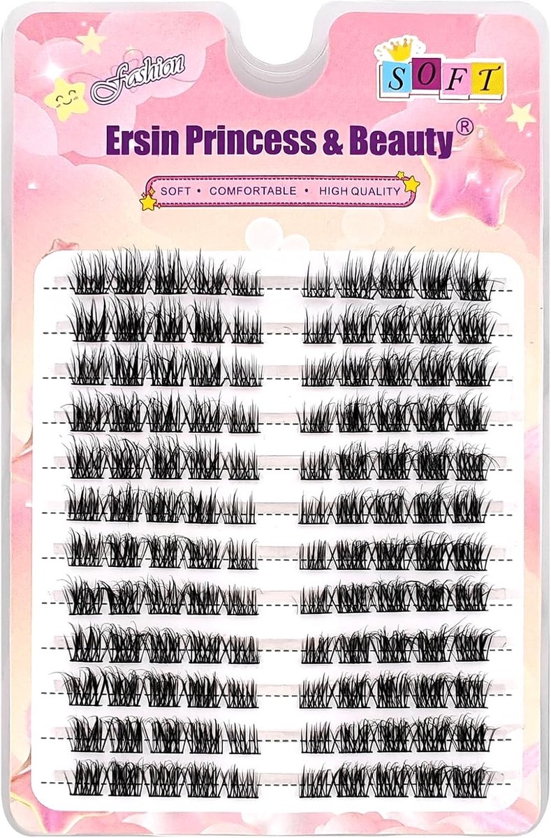 Wimperextensions 120 stuks - 6-11 mm gemengd - fluffy cat eye - eenvoudig thuis aan te brengen - ShopVlot