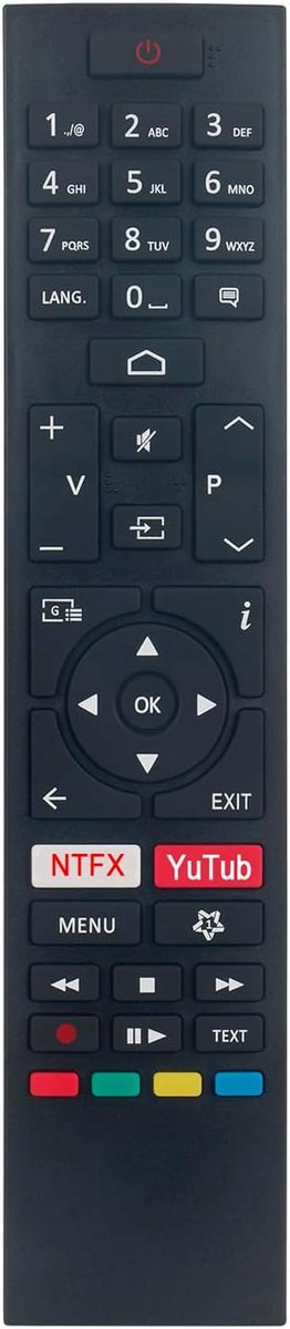 Afstandsbediening voor EDENWOOD/Hitachi/Toshiba TV - Compatibel met diverse modellen - Gebruiksvriendelijk - ShopVlot