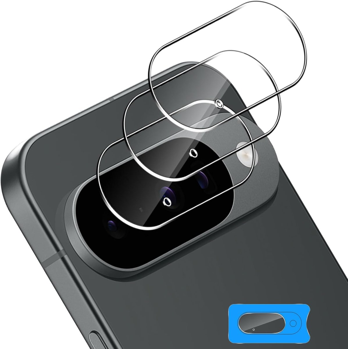 Camera Lens Protector voor Google Pixel 10 - Pack van 3 - HD Tempered Glass - Ultra-transparant en krasbestendig - ShopVlot