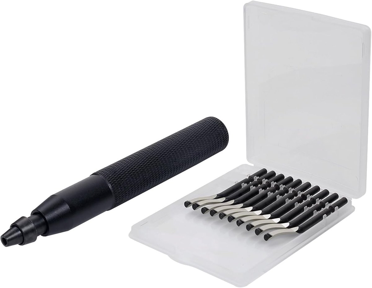 Ontbraamgereedschap set - metalen handvat - 360 graden draaiblad - voor een gladde afwerking - ShopVlot