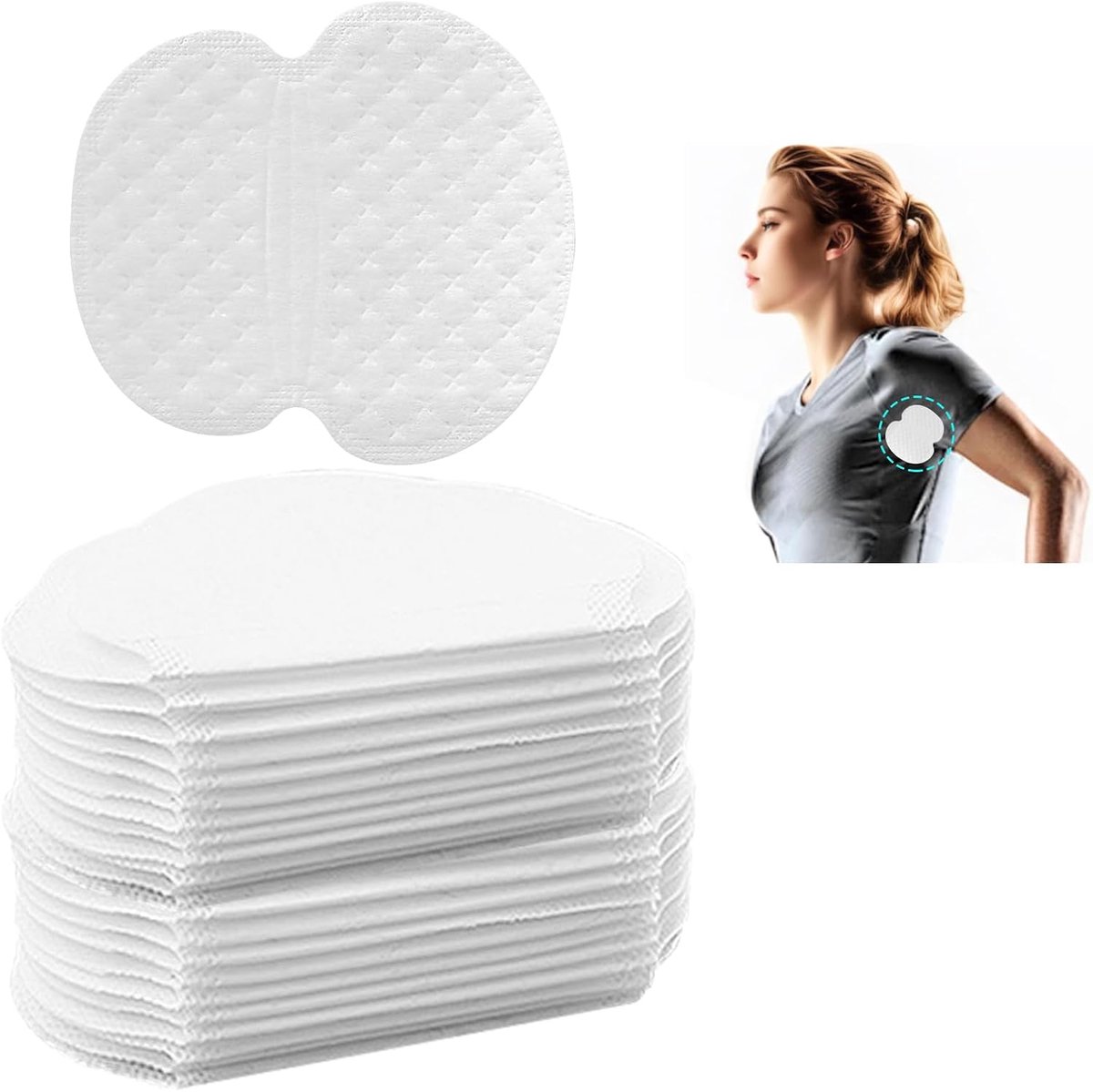 Zweetpads onderarm 100 stuks - ultra dun - onzichtbaar en comfortabel - optimale bescherming - ShopVlot