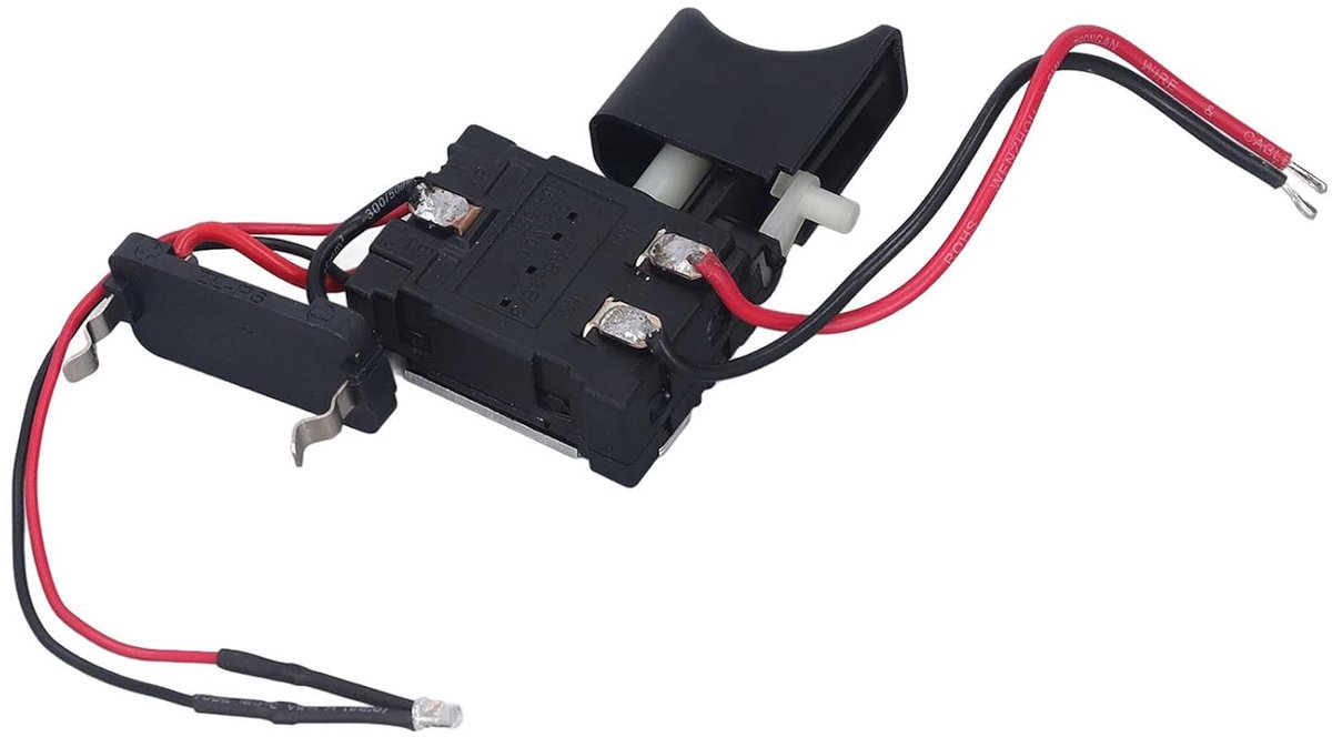 Boormachine Schakelaar 7.2-24V - Reversibel met Snelheidsregeling - Inclusief LED-lamp - Geschikt voor handgereedschap - ShopVlot