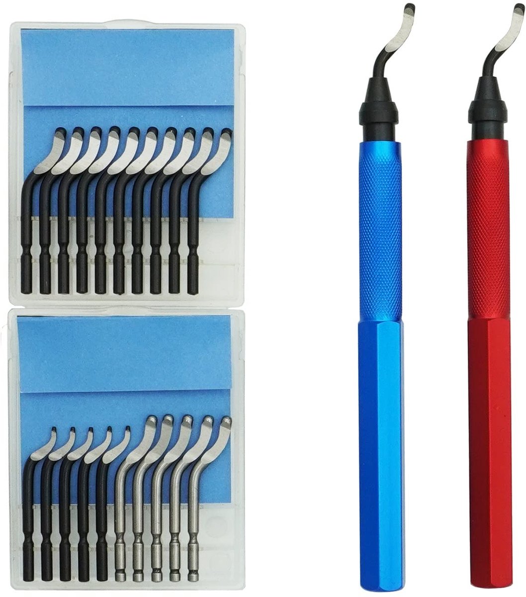 Handdeburrer 22 Bladen - Voor Plastic, Metaal, RVS, Aluminium - Verwijdert Randen - ShopVlot