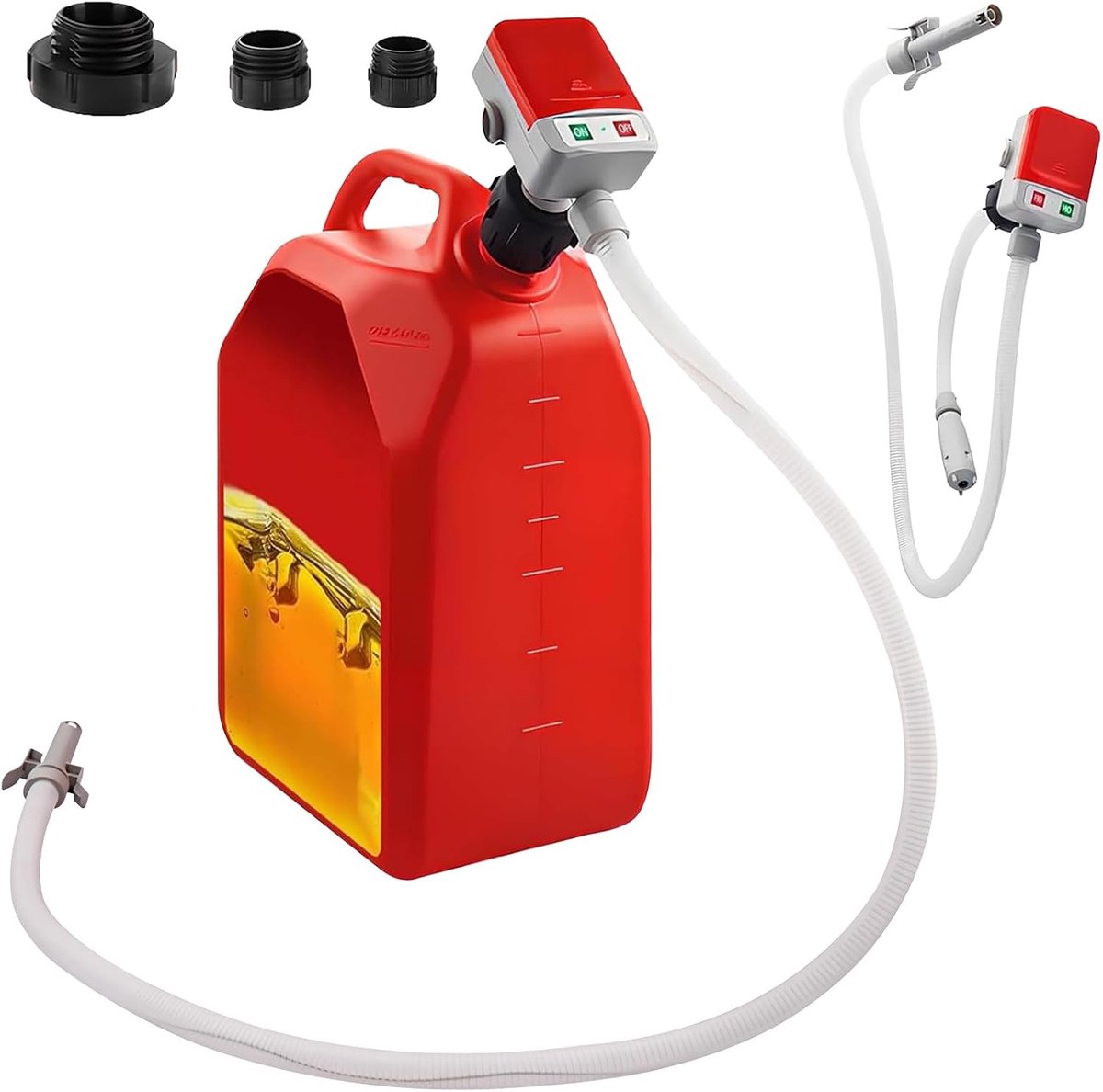benzinepomp jerrycan - elektrisch - 9 liter per minuut - voor benzine, diesel en olie - ShopVlot