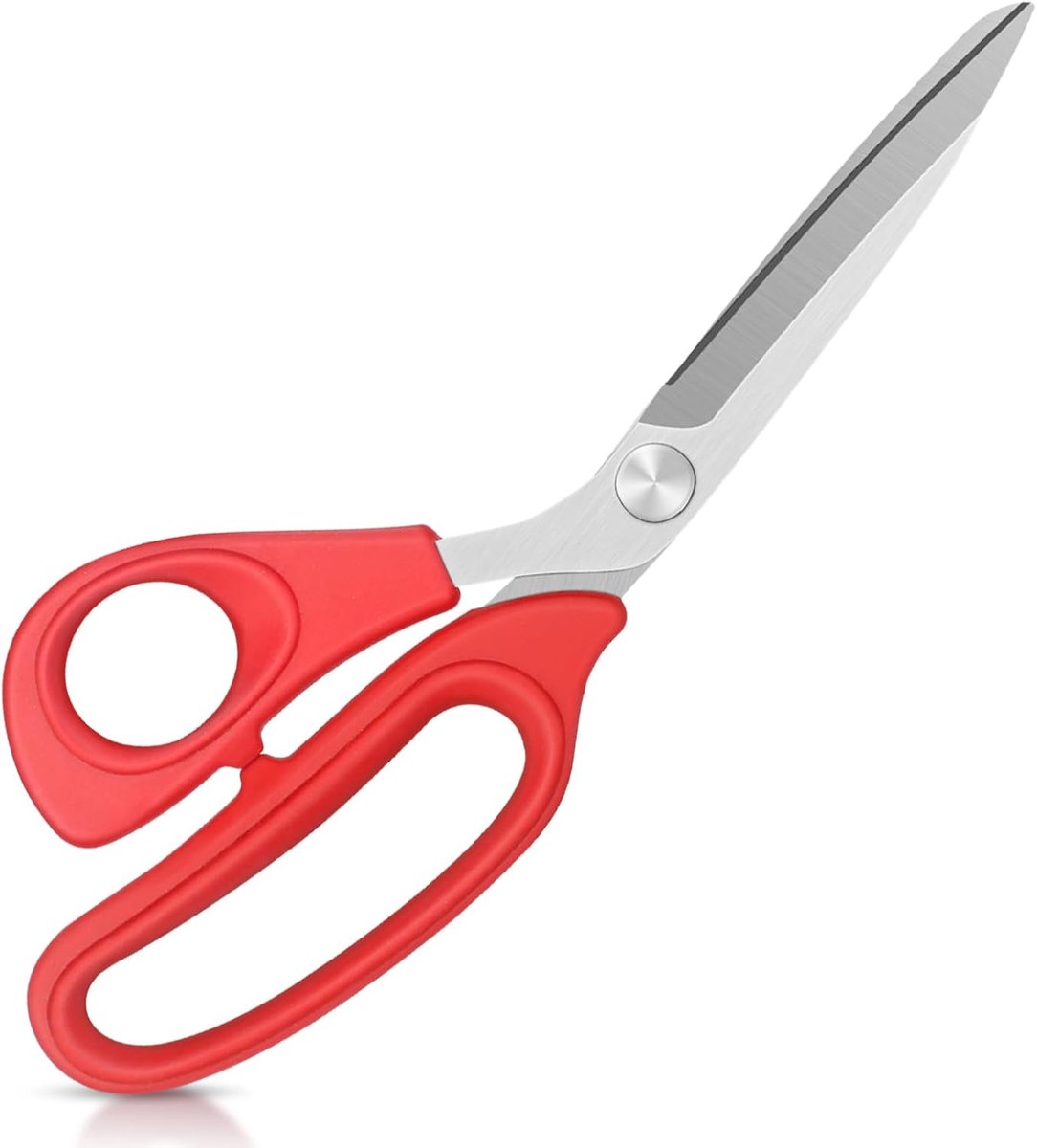 Linkshandige stoffen schaar 22 cm - 3CR13 staal - scherp - ideaal voor knippen van textiel - ShopVlot