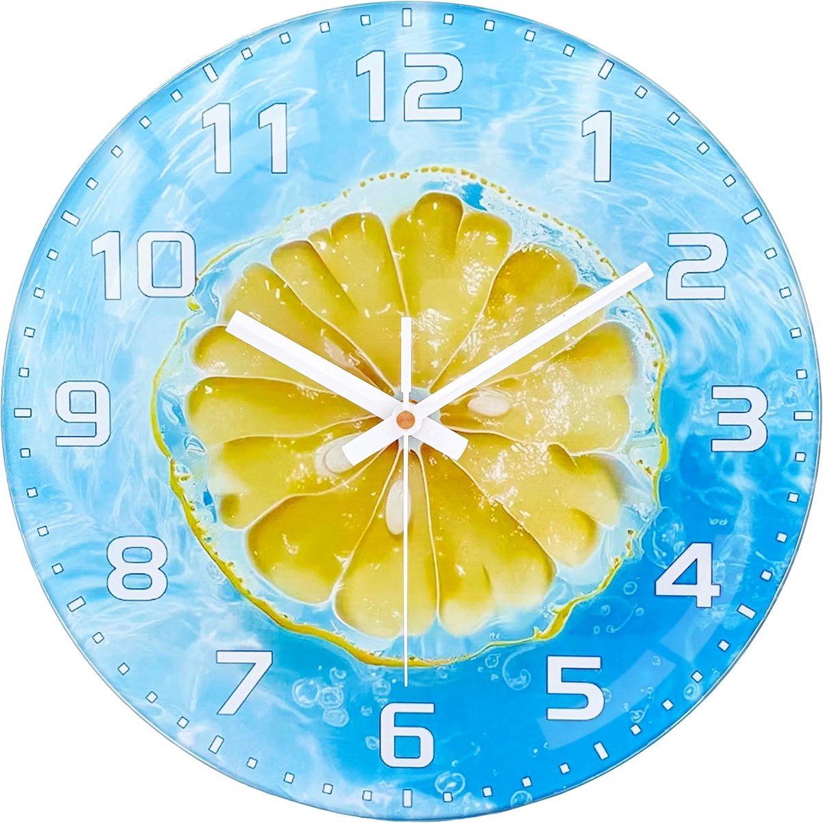 Wandklok 30 cm - glazen wandklok - stil - perfect voor woonkamer - ShopVlot