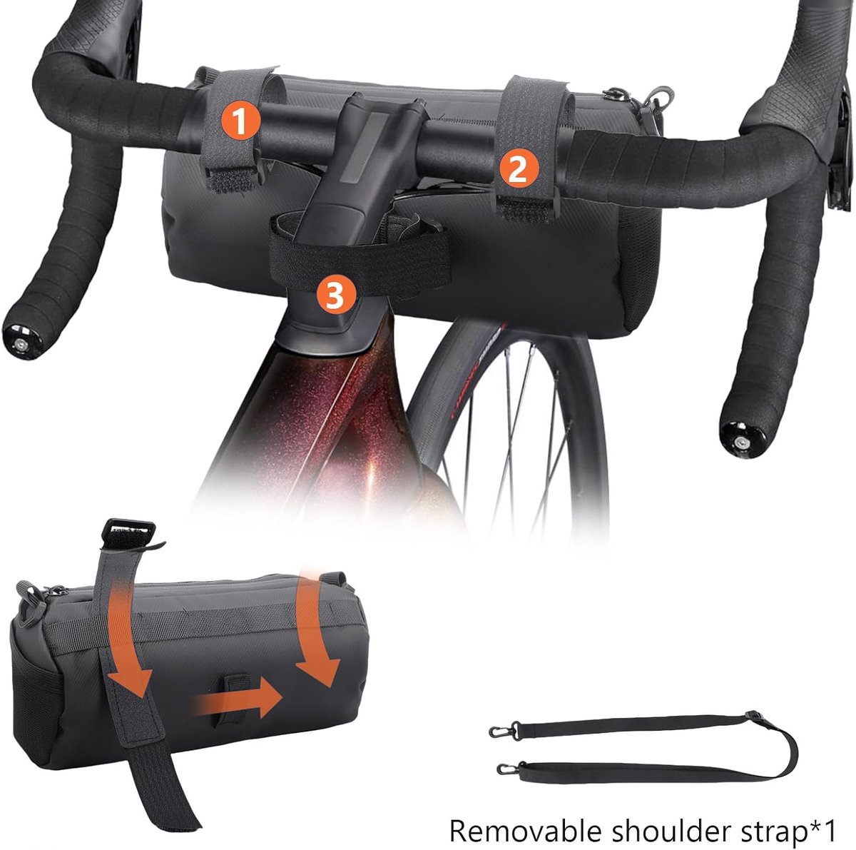 Fietsstuurtas 2,5 liter - waterdicht - multifunctioneel - ideaal voor dagelijks gebruik - ShopVlot