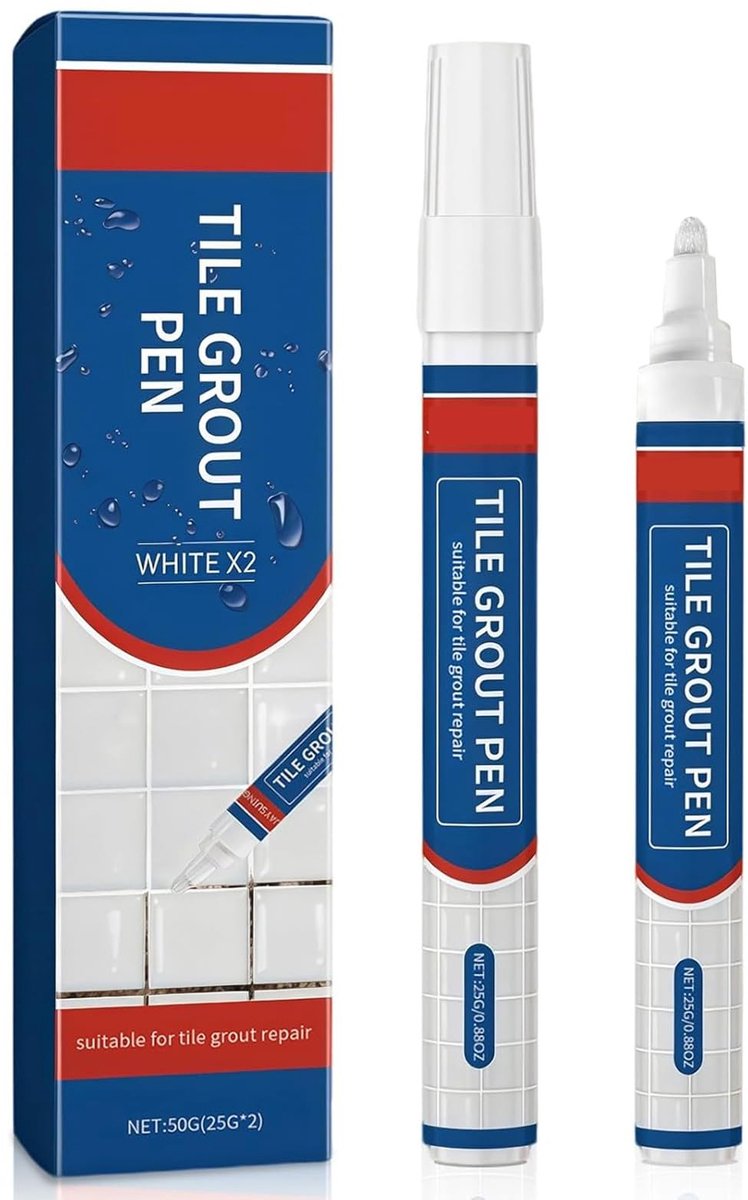 Voegenstift Wit - Tegelstift voor Badkamer - Reparatiestift voor Tegels - Eenvoudige Restauratie - ShopVlot