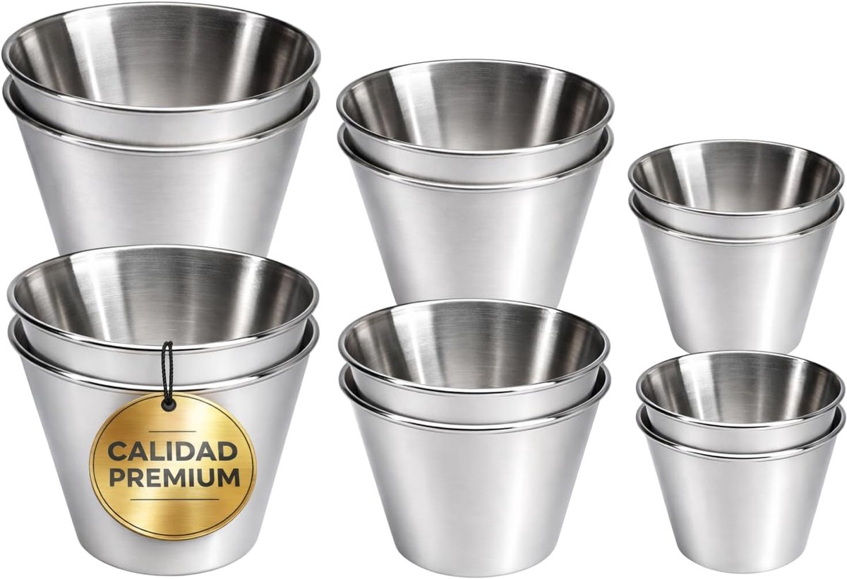 Bakvorm Flan 12 Stuks - Ronde Vormen 7.8 cm en 9 cm - Dubbele Antiaanbaklaag - Ideaal voor Pudding en Jelly - ShopVlot