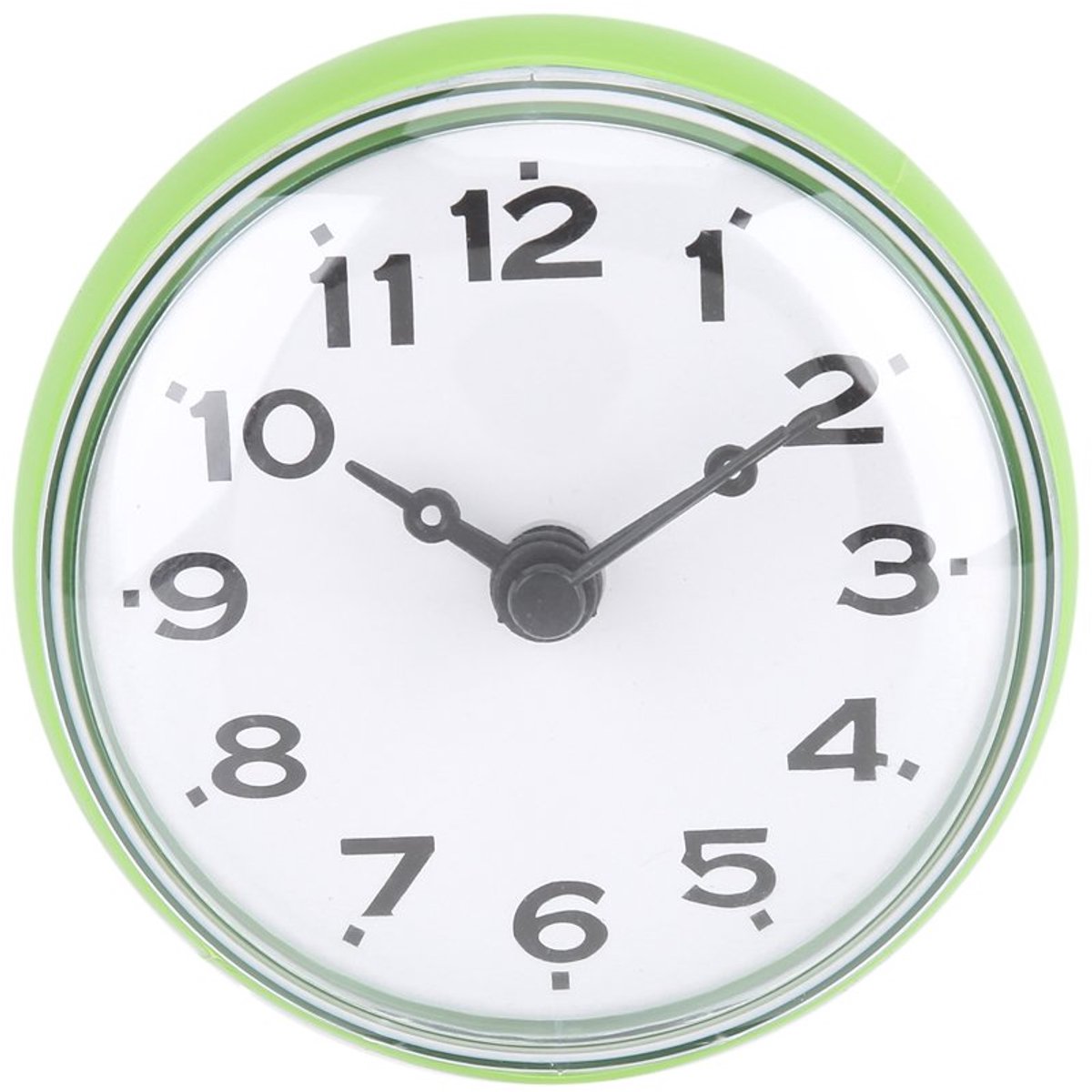 Wandklok mini waterdicht - ronde design - groen - perfect voor badkamer en keuken - ShopVlot