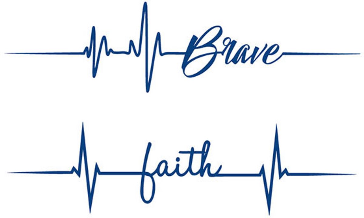Tijdelijke tattoo Pulse of Courage Set 2 weken