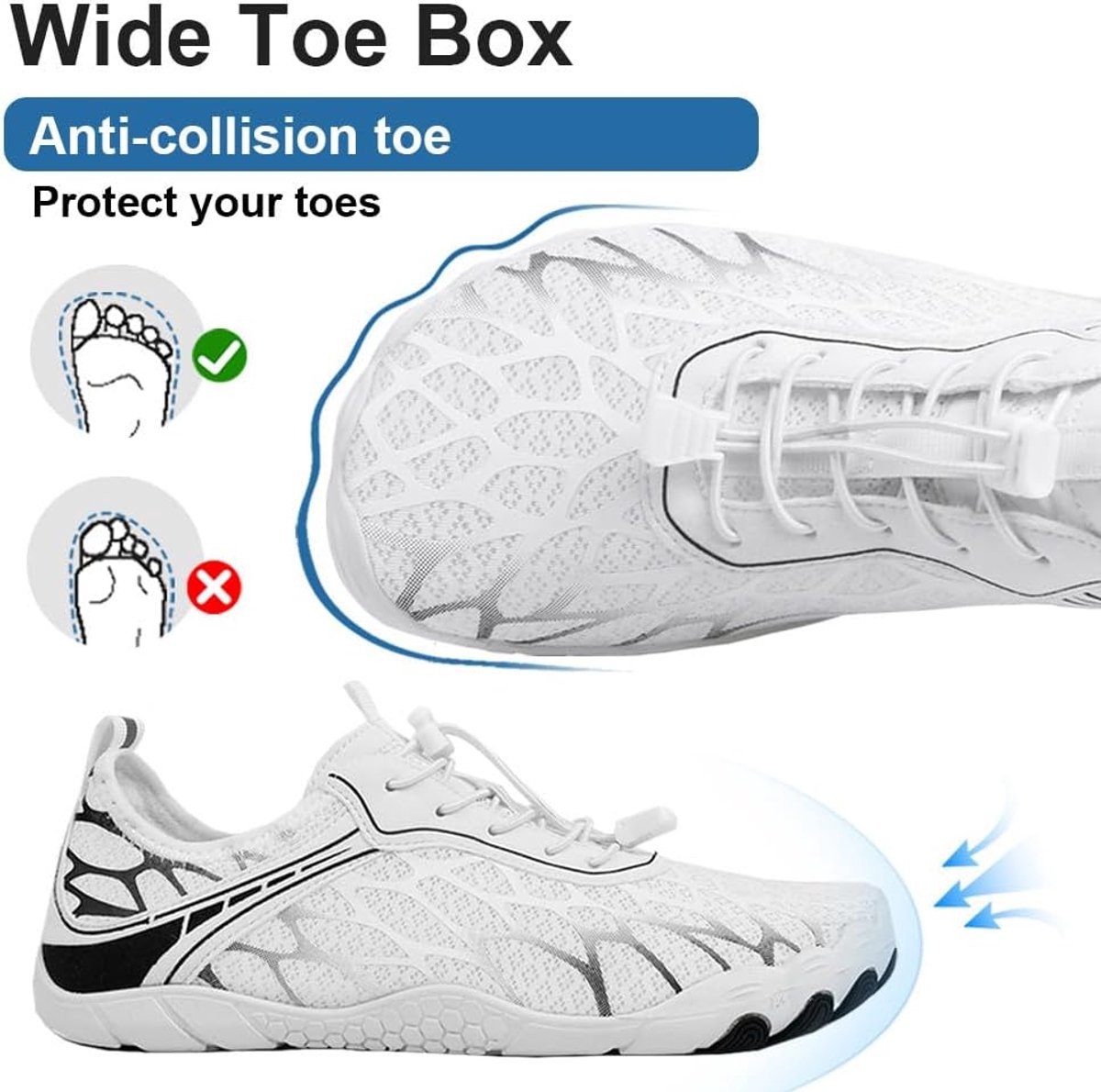 Water schoenen unisex 36-46EU - ademend - snel drogend - perfect voor strandactiviteiten - SnelShoppen