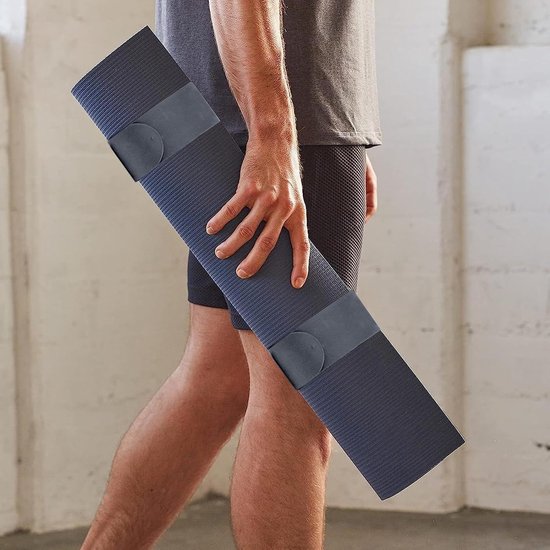 Yogamat Banden - Matriemen Pilates - Mat Rollen - Anti-afrol - 1 paar - Grijs van Yogamat — afbeelding 2