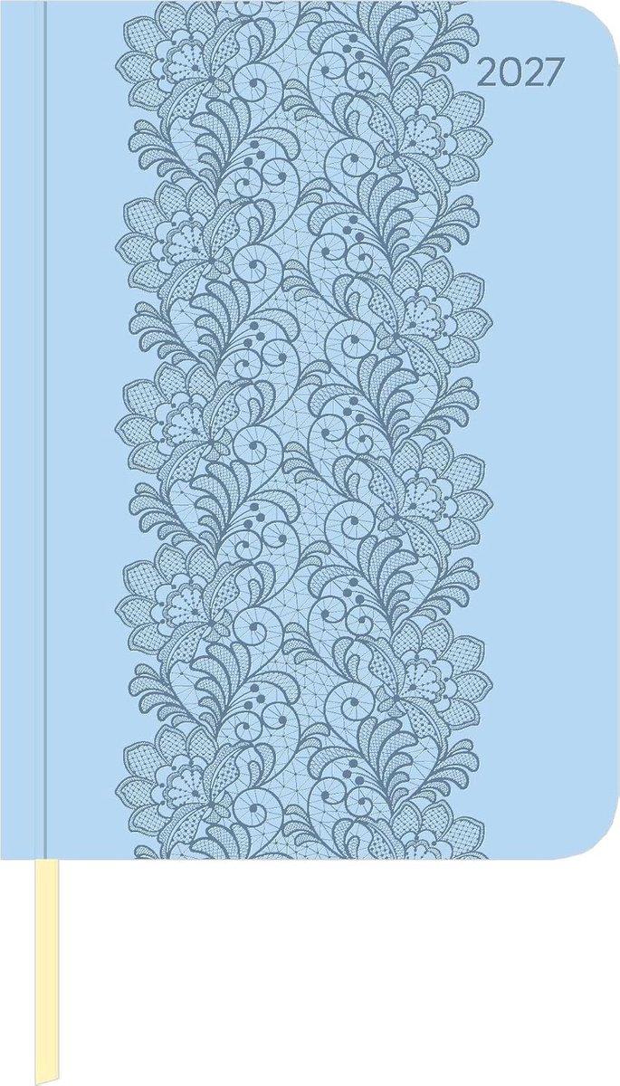Lady Journal Deluxe 2027 - Hellblauw - Luxe afwerking - Voor persoonlijke notities - SnelShoppen
