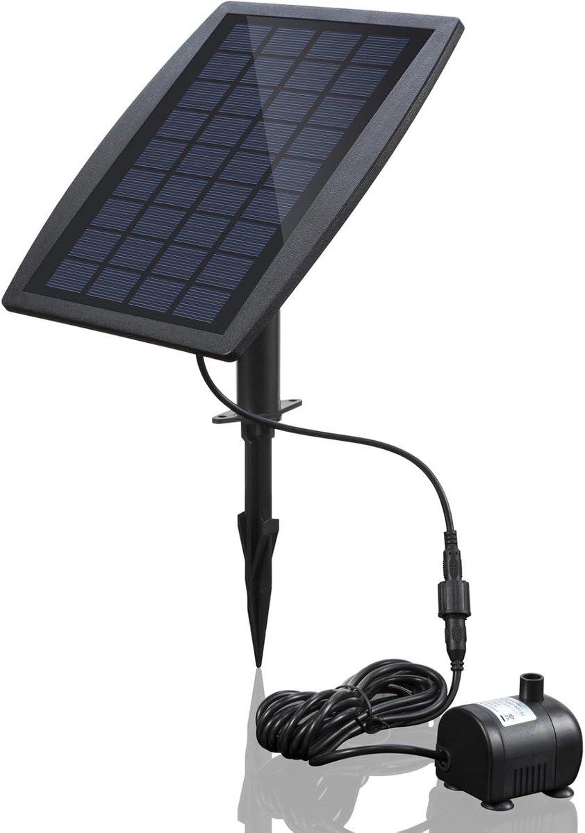 Zonnefontein Pomp 2.5W - Inclusief Paneel - Geschikt voor Tuin en Vijver - Perfect voor Vogeldouches - SnelShoppen