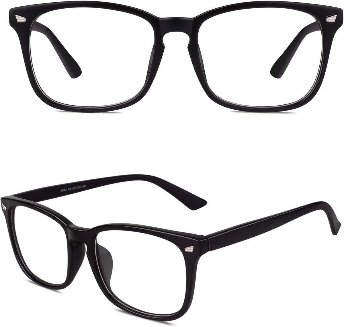 Fake glasses fashion eyeglasses frame - vintage retro stijl - niet-recept lens - trendy accessoire voor elke outfit - SnelShoppen