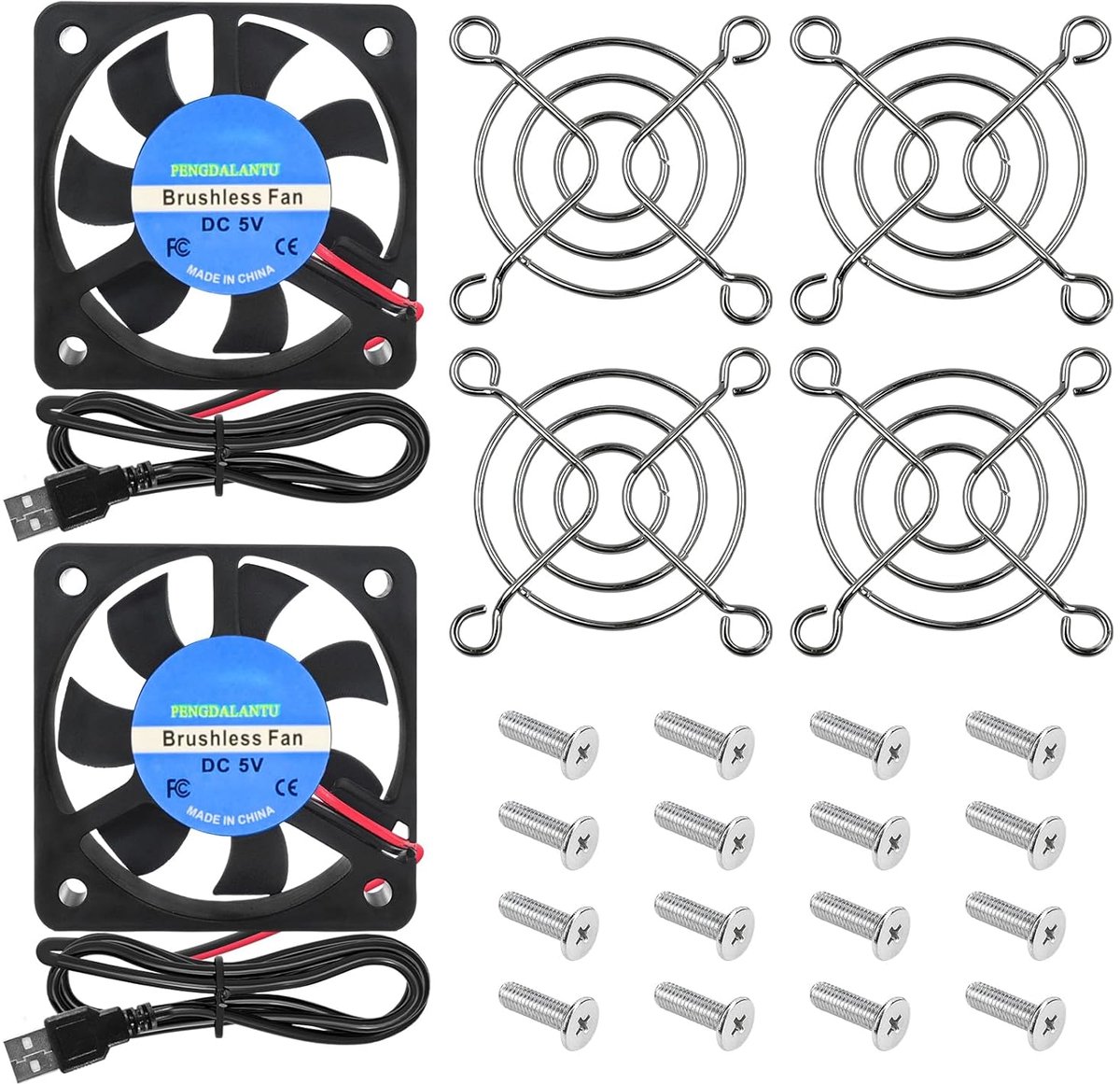 Mini USB ventilator 50 mm - Brushless 5 V - 5200 rpm - Ideaal voor 3D-printer - SnelShoppen