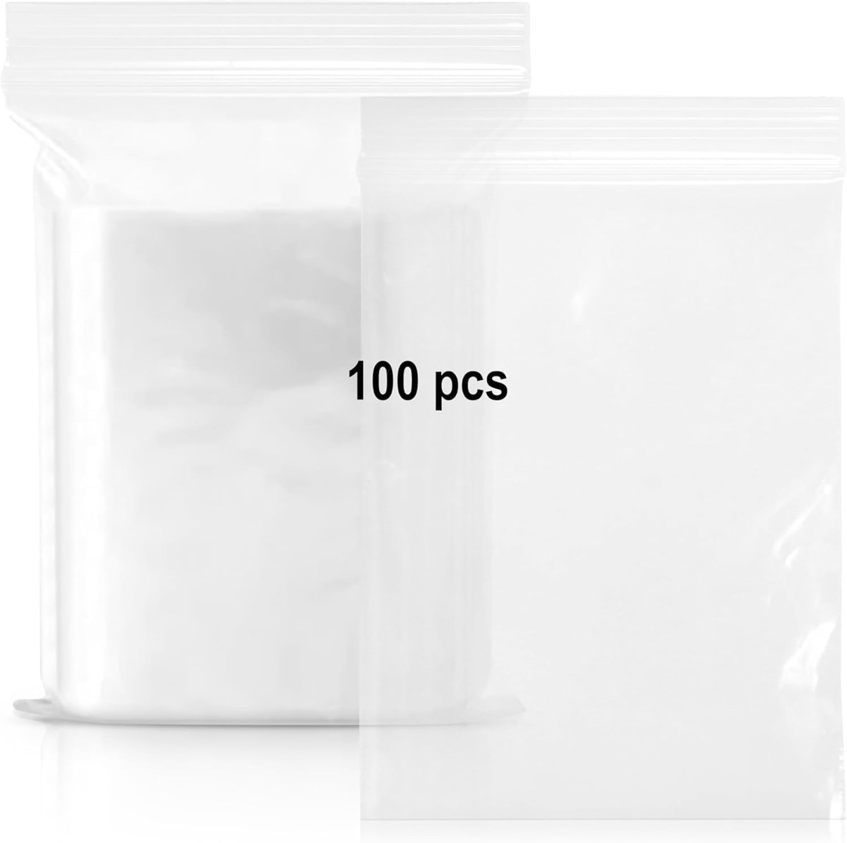 Zip pockets 6 x 8 cm - zelfsluitend - transparant - ideaal voor opslag van kleine items - SnelShoppen