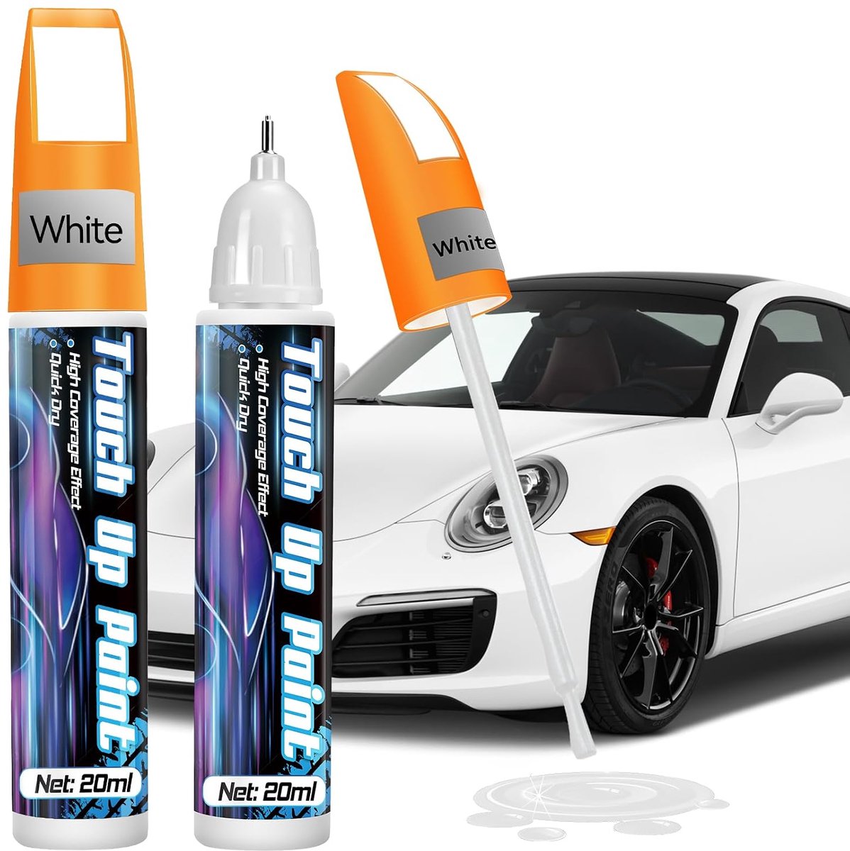 Autolak herstelpen 2-in-1 - 20 ml - snel herstel van krassen - voorkomt roest - SnelShoppen