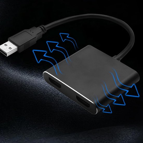 HD naar adapter - Weergaveconverter Monitorverbinding - Beeldoverdracht - Plug-and-play installatie - 1920 x 1080 - Zwart — afbeelding 3