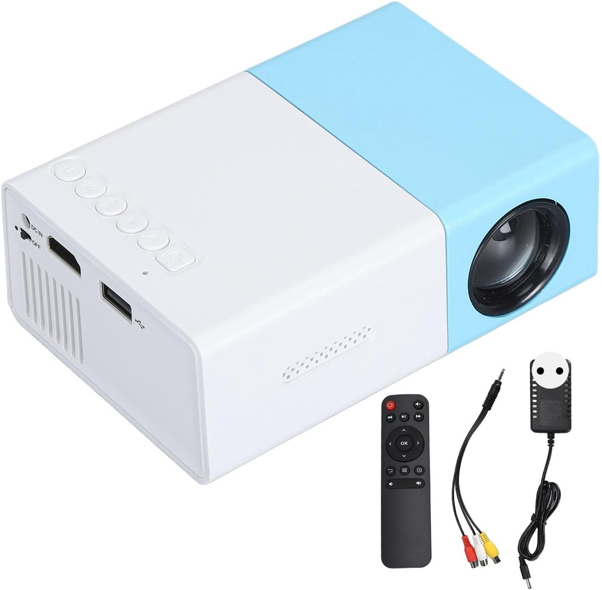 Mini projector 1080P Full HD - Compact en draagbaar - Meerdere poorten - Voor smartphone en laptop - SnelShoppen