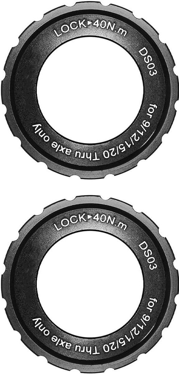 SnelShoppen - 2 Stuks Bevestigingsring Remschijf Geschikt voor Thru-Axle 44x26x8mm Aluminium Legering Fietsnaaf Center Lock voor Mountainbike en Wegfi