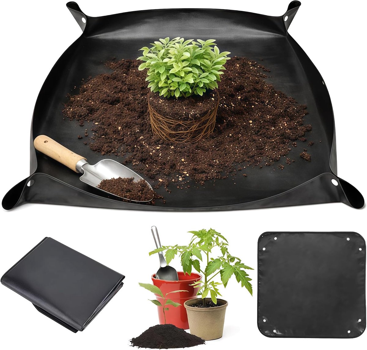 Plantenmat 100x100 - Waterdicht - Opvouwbaar - Ideaal voor verpotten - SnelShoppen