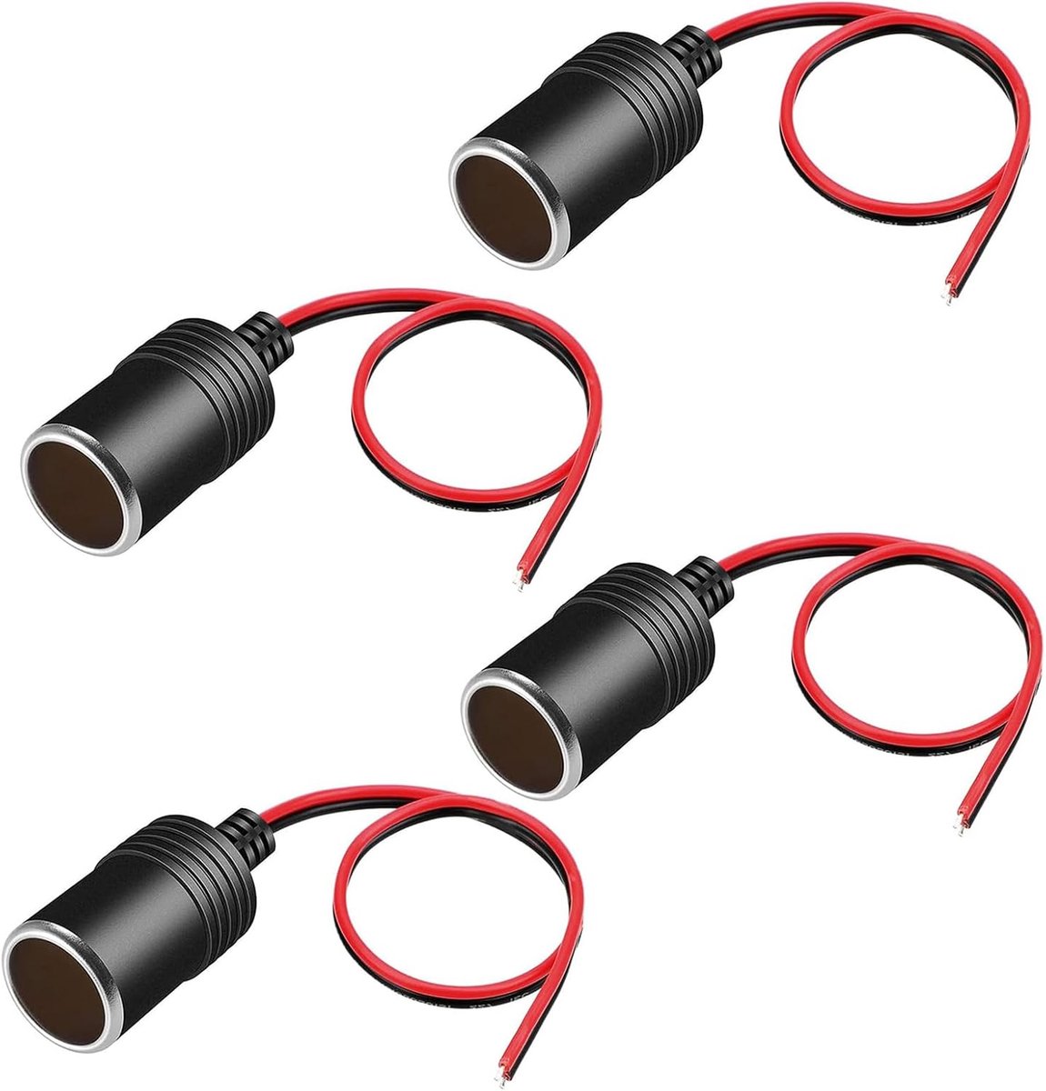 Cigarettenaansteker 12V-24V - Flush-mounted socket - 35cm kabel - Voor GPS en dashcam - SnelShoppen