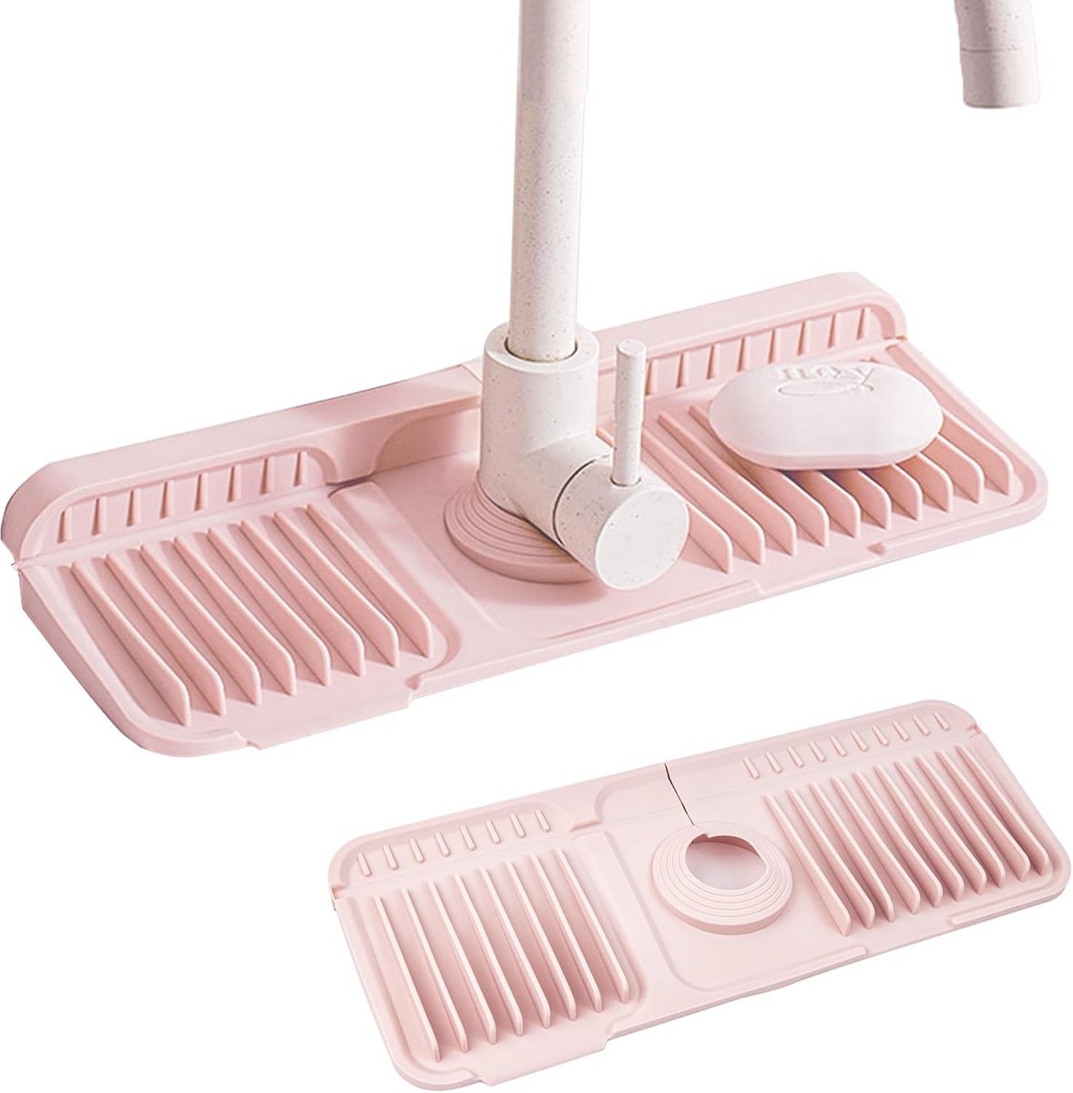 Drainerende Mat 37 x 14 cm - Siliconen Waterkraan Bescherming - Ruimtebesparend - Ideaal voor Keuken en Badkamer - SnelShoppen