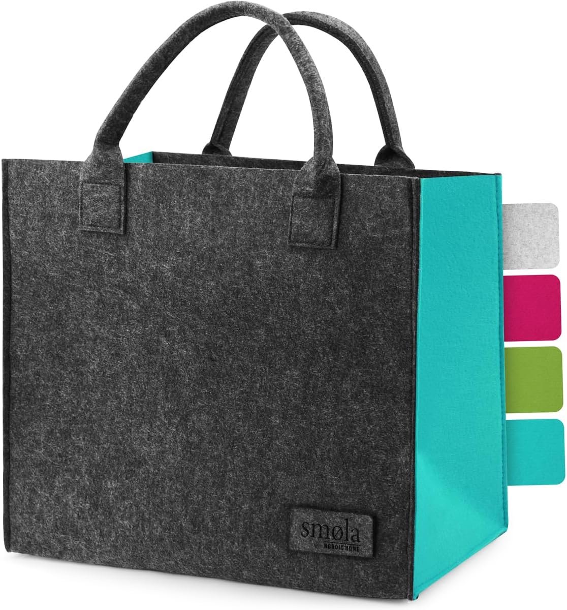Felt Bag grote en opvouwbare tas - vilt - handvat - ideaal voor boodschappen - ShopVlot