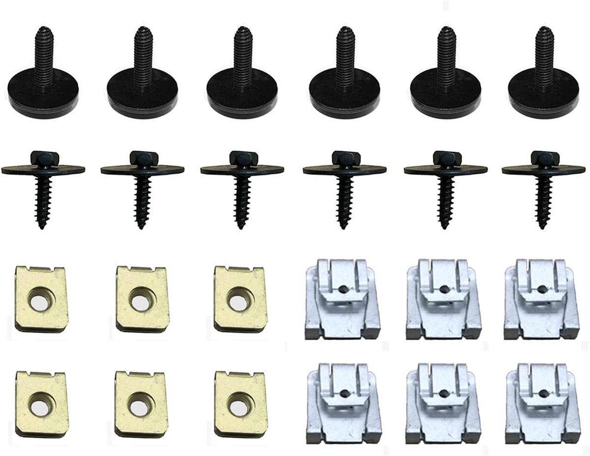 Motoronderdelen clips 24 stuks - Onderste doos - Vervanging voor Mercedes E Class W211 - ShopVlot