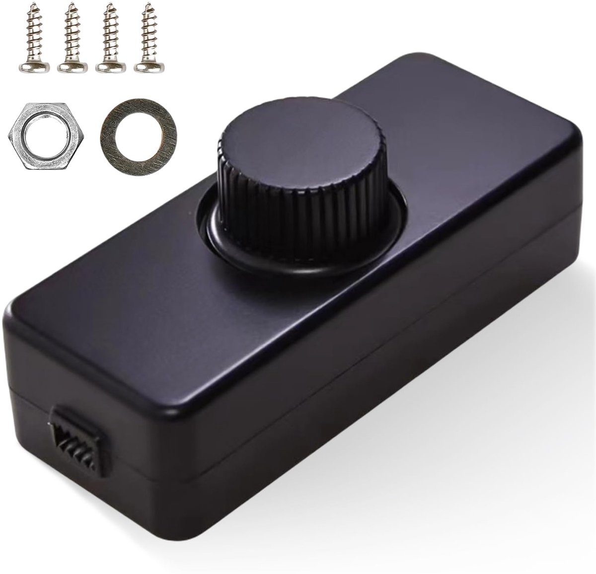 LED dimmer 3-100 W - kabel dimmer 220-240 VAC - stil zonder zoemen - zacht dimmen voor LED lampen - ShopVlot