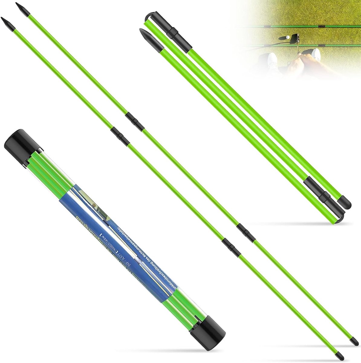 Golf Display Stick 2 Stuks - Fiberglass - Trainingshulpmiddel - Verbeter je houding - ShopVlot