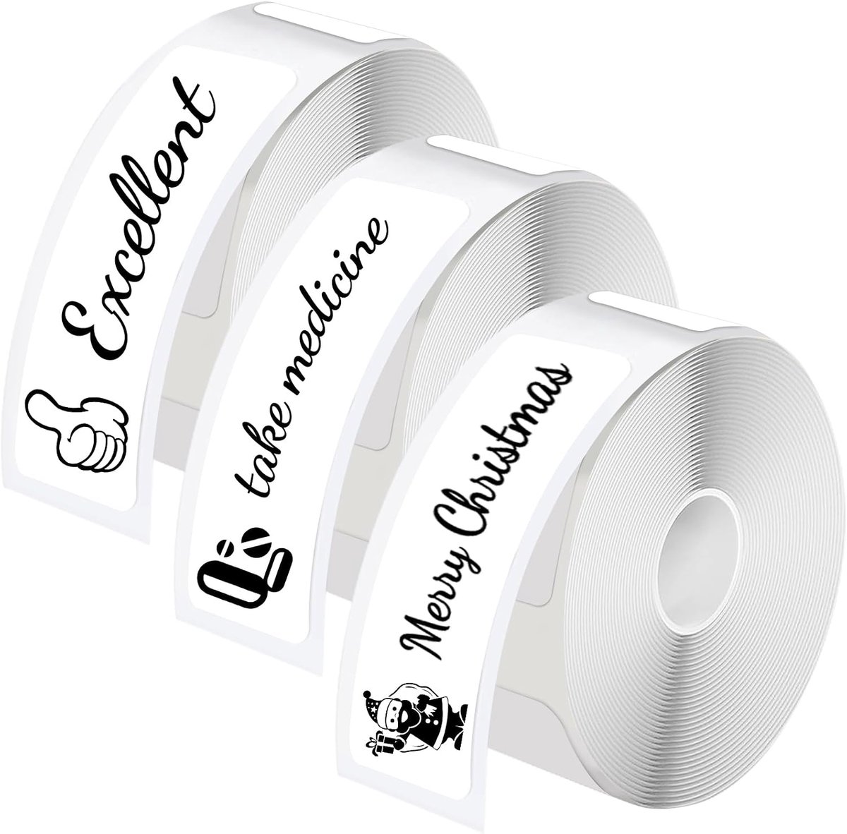 Labels zelfklevend 12 x 40 mm - waterdicht - thermo-labeltape - ideaal voor school en kantoor - ShopVlot
