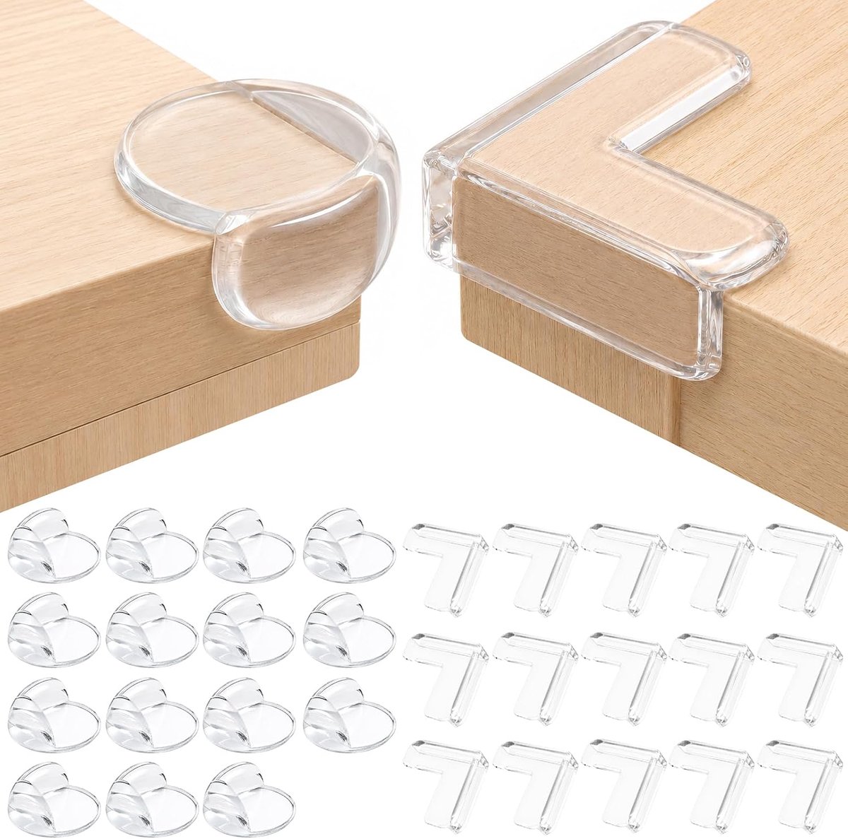 Hoekrandbescherming 30 Stuks - Transparant PVC - Sterke Hechting - Veilig voor Kinderen - ShopVlot