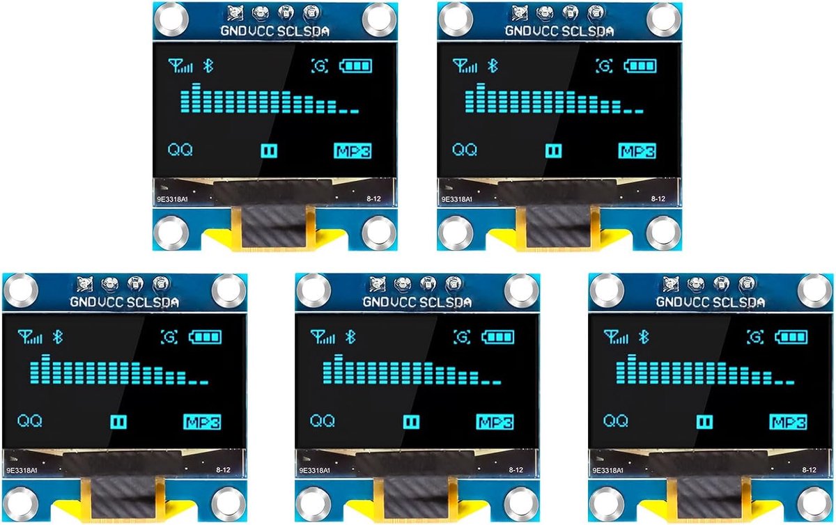 OLED display 0.96 inch - 128 x 64 pixels - I2C interface - eenvoudig te integreren met Arduino en Raspberry Pi - ShopVlot