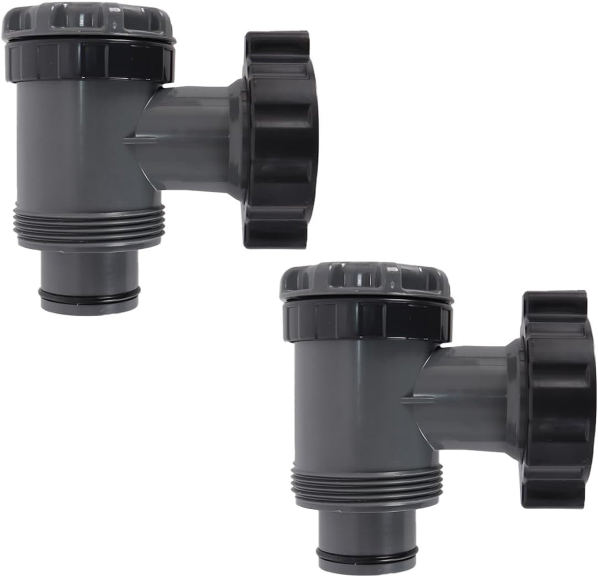 Pool stopventiel 38mm - 2 stuks - duurzame kwaliteit - eenvoudig onderhoud - ShopVlot