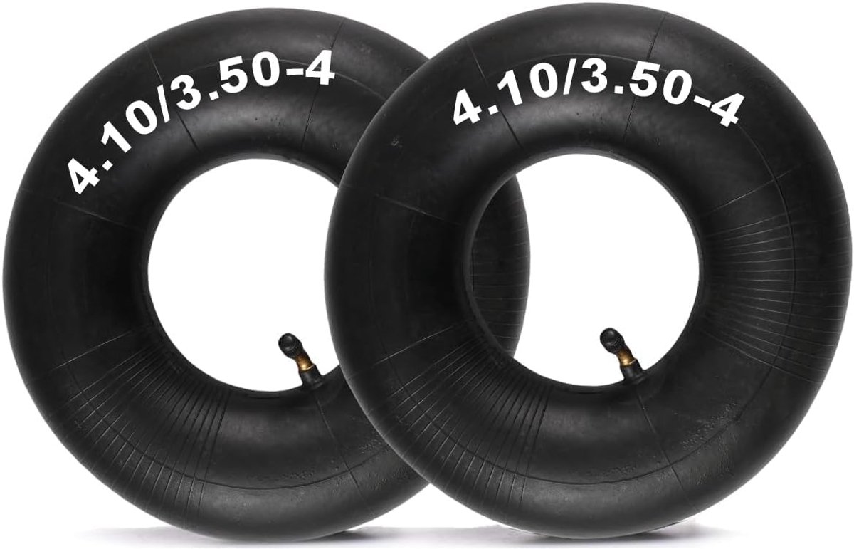 Binnenbanden 4.10/3.50-4 Inch - Duurzaam rubber - UV- en scheurbestendig - Voor kruiwagen en handkar - SnelShoppen