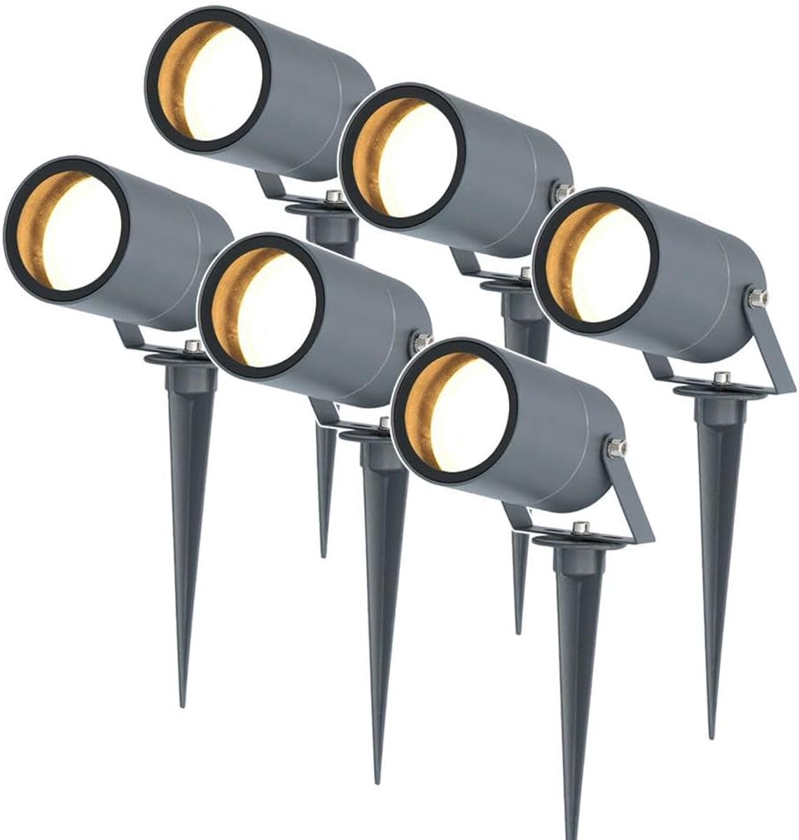 LED tuinspotlight 5 Watt 6000K - aluminium - IP65 waterdicht - sfeervolle verlichting voor tuin en terras - ShopVlot