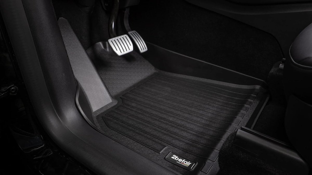 Vloermatten set Tesla Model Y - 3-delig - rubber - waterdicht - optimale bescherming - ShopVlot