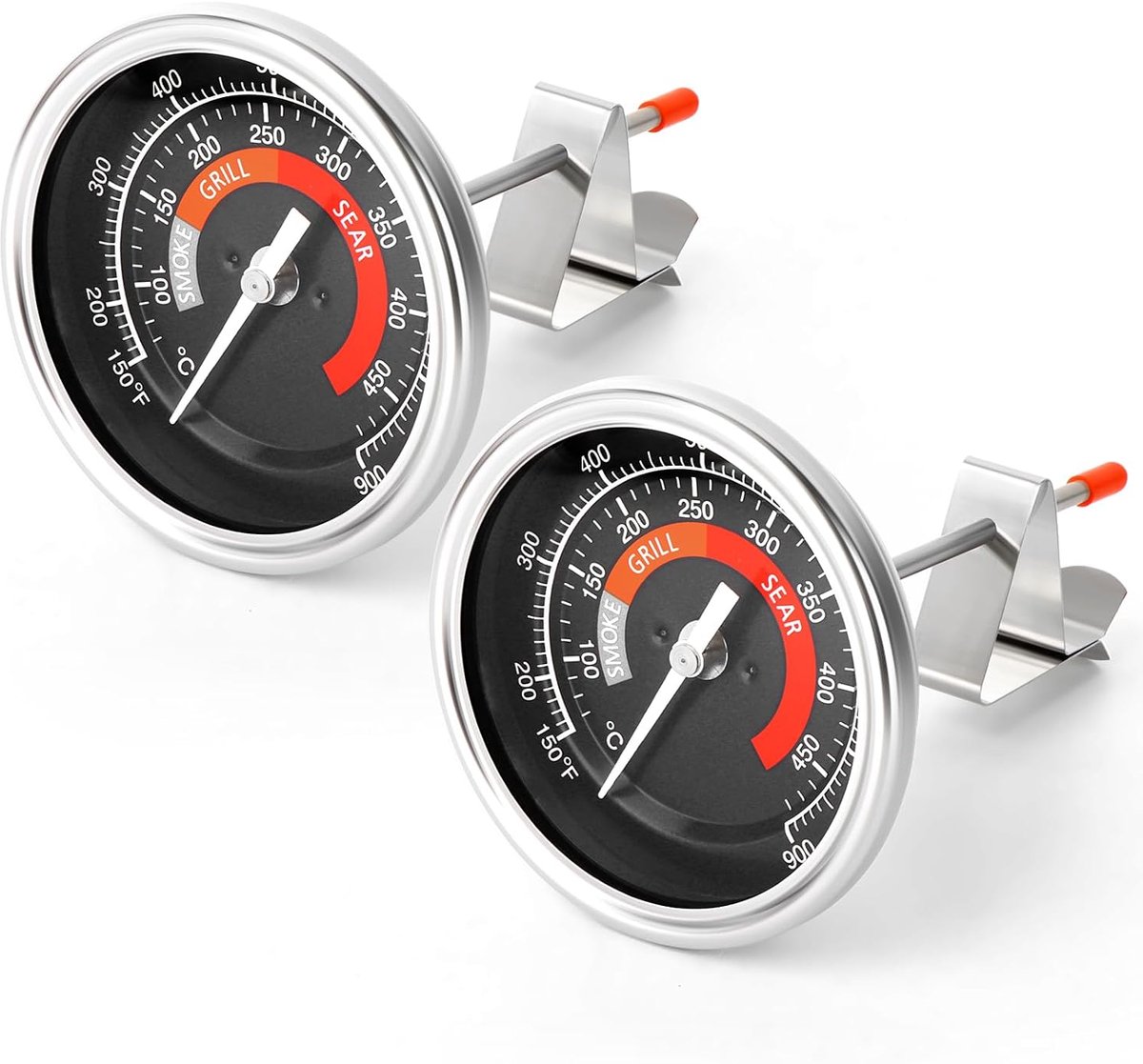 Temperatuurmeter 3,3 inch - Roestvrij staal - Waterdicht - Nauwkeurige meting voor grillen - ShopVlot
