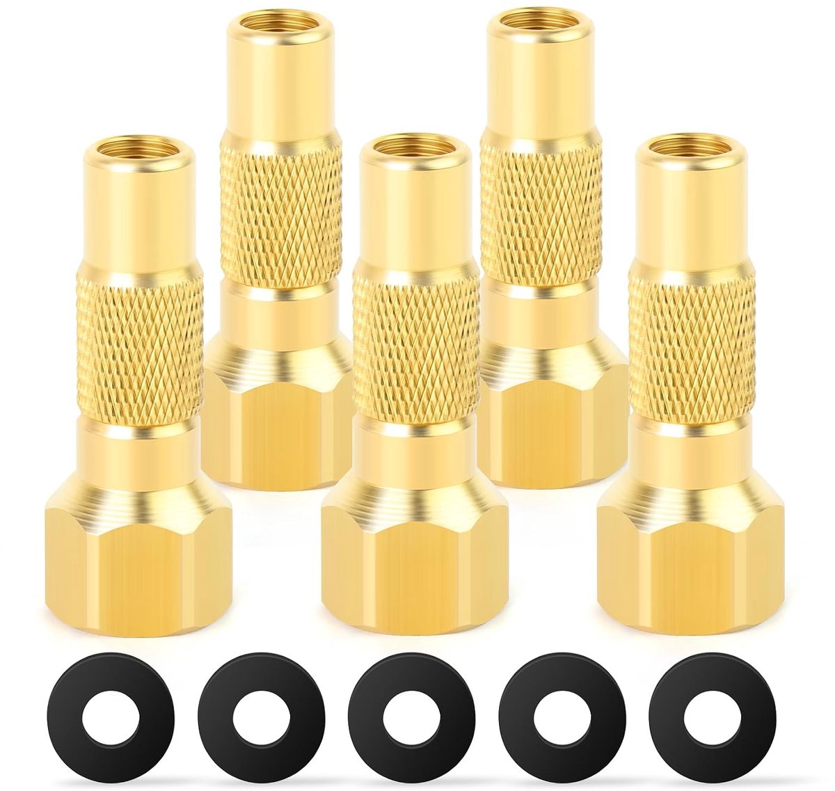 Tire Valve 1/4" FBSP - Messing - Schroefbaar - Ideaal voor luchtpomp en compressor - ShopVlot