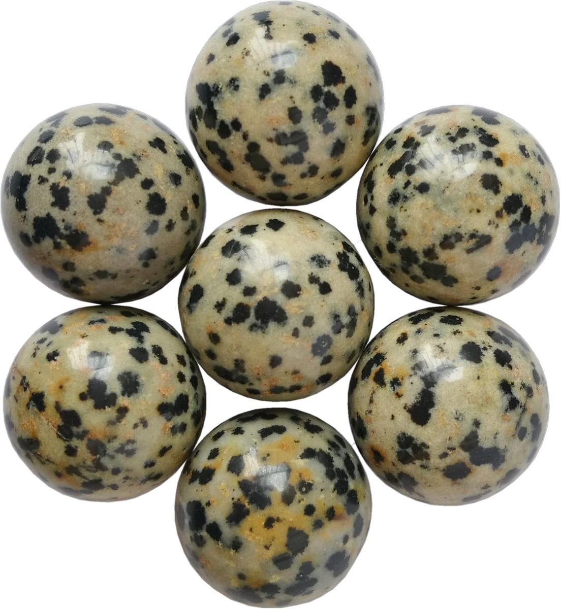 Kristallen ballen set 20mm - 7-delig natuursteen - Feng Shui chakra decoratie - Versterkt positieve energie - ShopVlot