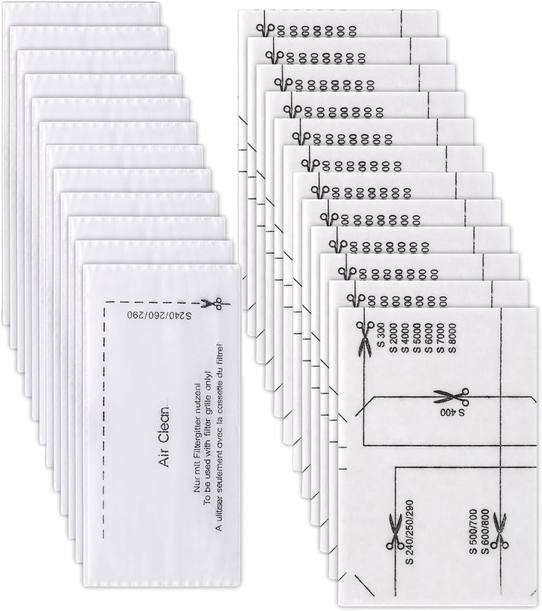Stofzuigerfilter set 30 stuks - 15 motorfilters en 15 stofzuigerfilters - optimale filtratie - verbeterde zuigkracht - ShopVlot