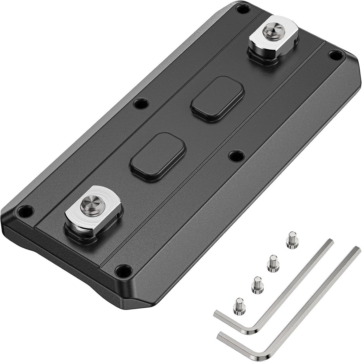 Quick release plaat 80 mm - CNC-gefreest aluminium - robuuste constructie - ideale bevestiging voor camera - ShopVlot