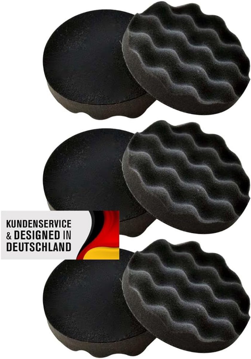 Polijstpad set 150 mm - Velcro - 6 stuks - perfect voor polijsten - ShopVlot