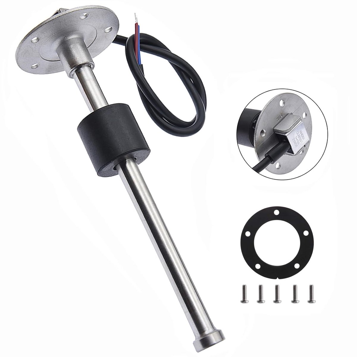 Waterpeilmeter 200mm - 316 RVS - Corrosiebestendig - Geschikt voor brandstof en water - ShopVlot