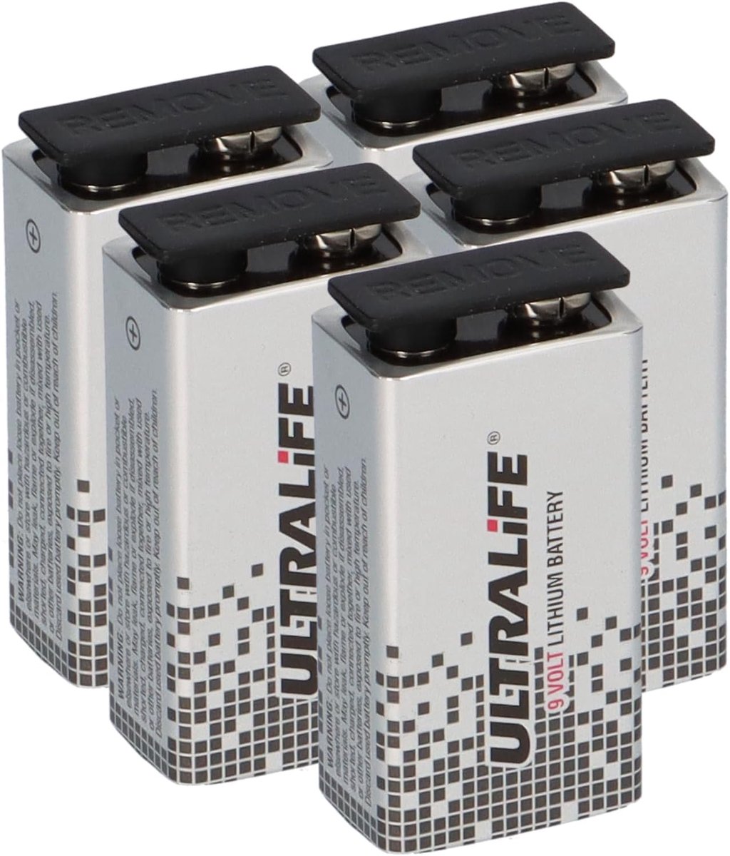9 V lithium batterij - set van 5 - langdurige energie - ideaal voor apparaten - ShopVlot
