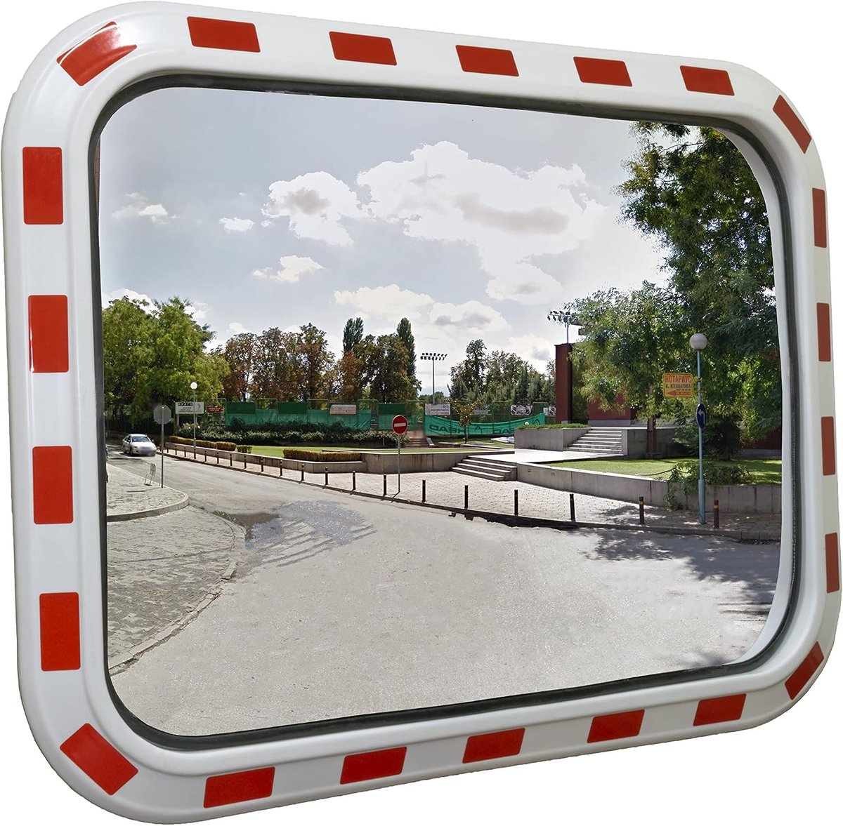 Verkeersspiegel 60 x 40 cm - Gebogen Spiegel - Veiligheidsmirror - Voor optimale zichtbaarheid - ShopVlot