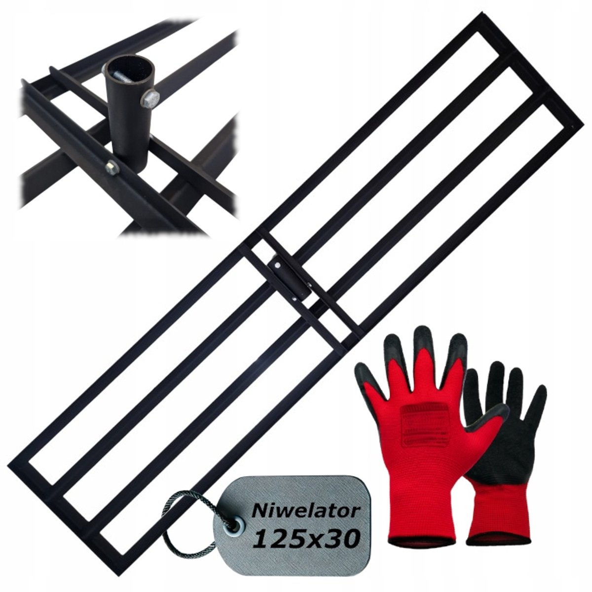 handmatige Grondnelleerhark XXL 125cm - Perfecte Egalisatie
